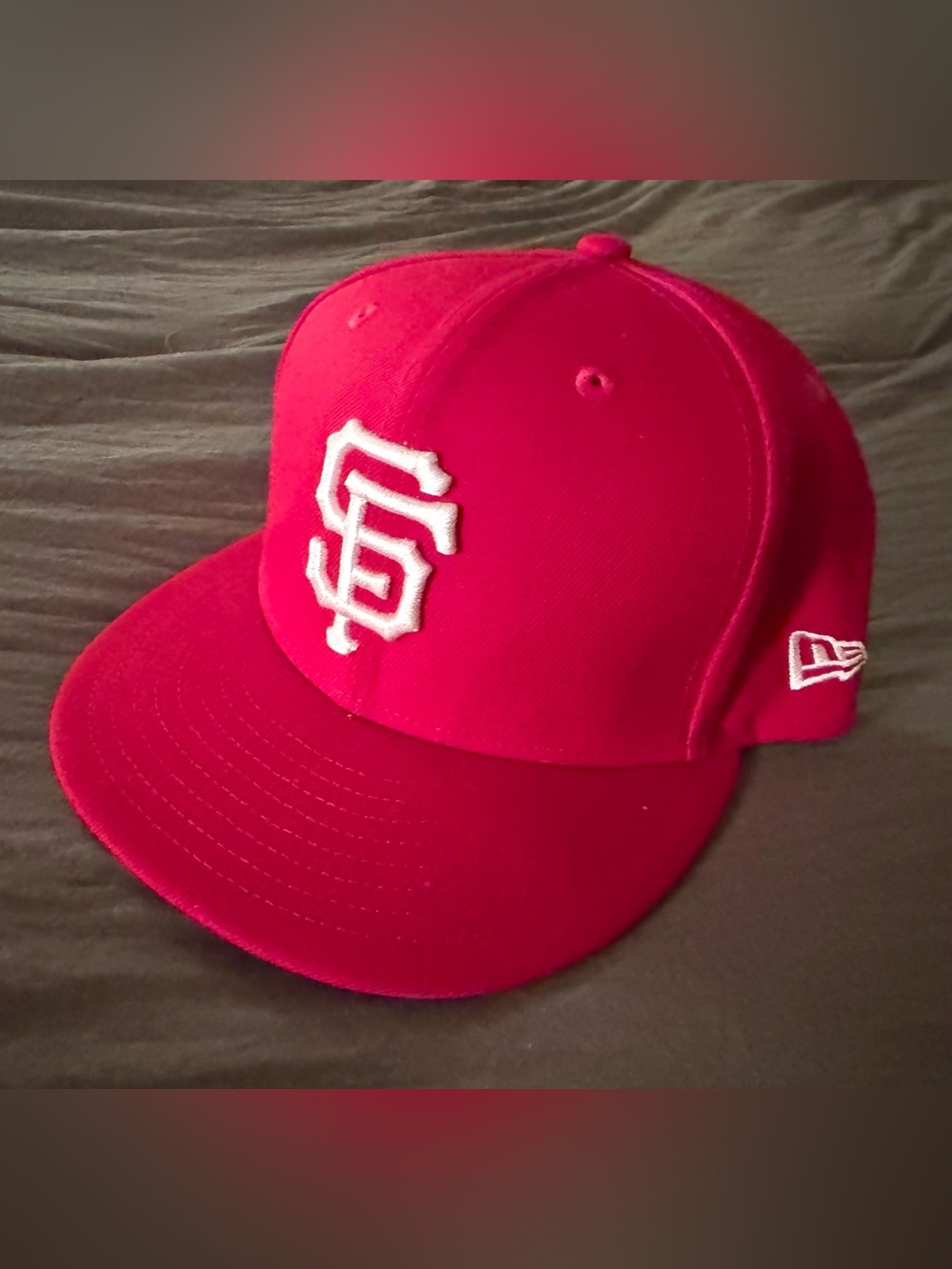 New Era Red and Gold San Francisco Giants 49ers Baseball Cap 7 1/4